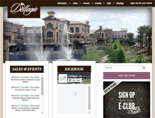 Tablet Screenshot of dellagioshoppingcenter.com